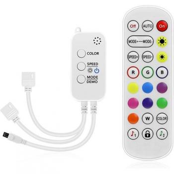 Music Sync Bluetooth LED Controller for 5050 RGB Strip with App Control