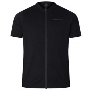 Endura Loop Zipped Short Sleeve Jersey – Black, Size 3XL