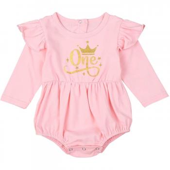 Baby Girls Boys Floral Print Ruffle Bodysuits (0-24M)