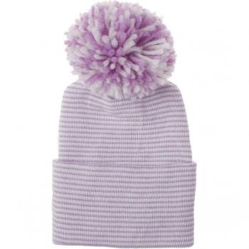 Solid Color Baby Pom Pom Hat