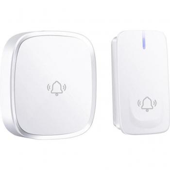 Sonnette à distance sans batterie étanche AC 110V-220V (prise américaine)