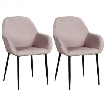 Set de deux fauteuils velours rose Alessi – modèle ALTOBUY