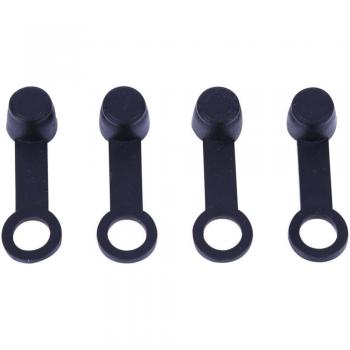 Black 8mm Rubber Dust Covers for Brake Wire Screws