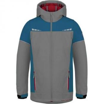 Normani Kinder Regenjacke Softshelljacke Galway grau/blau/rot