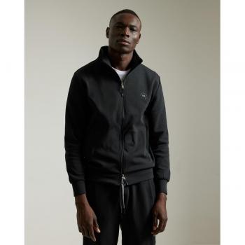 PuroEgo Sudadera de hombre con cremallera negra