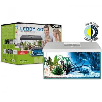 Aquael Leddy 40 Day&Night – Acquario Accessoriato 41x25x25 cm (Bianco)
