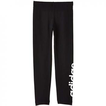 Adidas Yg E Lin Tght Pantalons de compression Femme, Noir/Blanc, Taille 152
