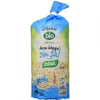 Santiveri Tortitas de Arroz Integral Sin Sal Añadida 130 Gramos