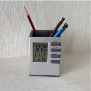 Portapapeles con Reloj Digital Iluminado para Oficina