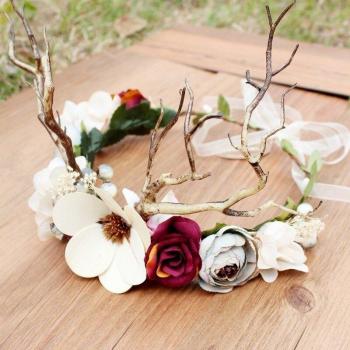 Accesorios Florales Secos Retro para Eventos Especiales