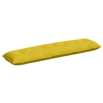 Corduroy Yellow Back Pillow 200 × 50 cm – vidaXL Edition