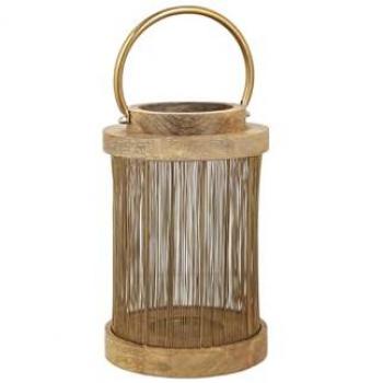 Romimex Dekolaterne aus Holz und Metall