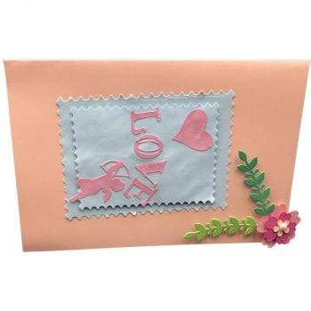 Moldura Cuadrada Cupido Love para Tarjetas HKS99