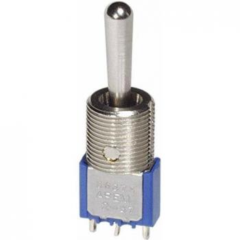APEM 5637MA Kippschalter 250 V/AC 3 A 1 x (Ein)/Aus/(Ein) tastend, Silber