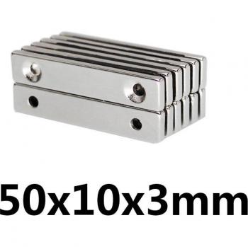 High Power 50x10x3 mm Neodymium Magnets