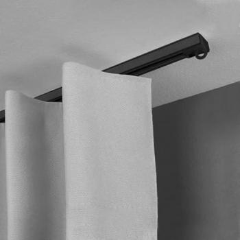 SN DECO GROUP Gardinenschiene „Objektschiene SL“ 1‑Lauf, Festmaß, aluminium, verschraubbar – Vorhangschiene