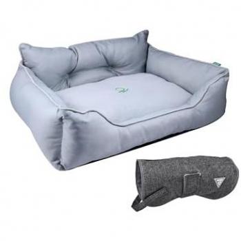 Combo Relajación Pet: Cama y Abrigo en Talla Pequeña