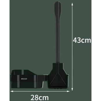Automatic Opening and Closing Silicone Toilet Brush with 360-Degree Design