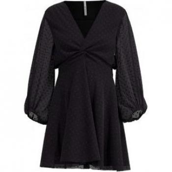 Vestito a Maniche Lunghe Pieta in Poliestere Nero Pepe Jeans