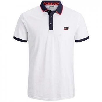 Polo Jack & Jones Jcocharming SS Blanc XL Homme
