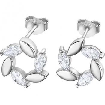 Pendientes de plata de círculo