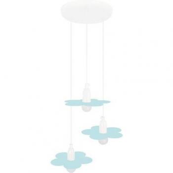 Suspension de Pivoine Métallique Blanche (TOSEL), 30 × 90 cm