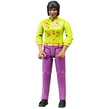 Bruder 60403 BWORLD: Frau, lila Jeans, Action-Spielfigur 1:16