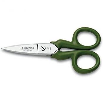 Tijera electricista 3 claveles 5 mango verde