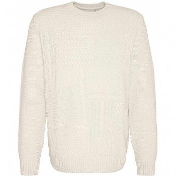 Barbour Cream Casey Cable Crew Neck Sweater – Medium