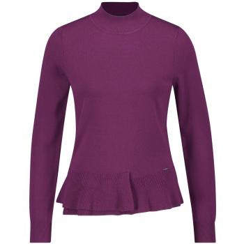 TAIFUN Elderberry Langarm‑Pullover (Rundhals) – Größe 42