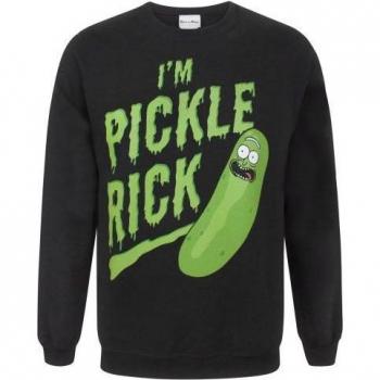 Rick & Morty Pickle Rick Black XXL Men's Sweater