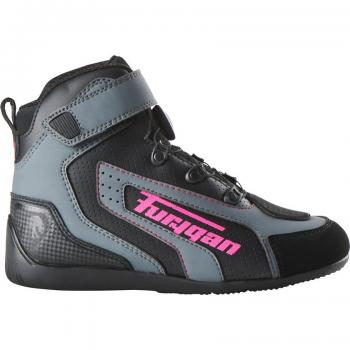 Chaussures moto femme Furygan V4 Easy D3O Vented Noir Gris Rose taille 38
