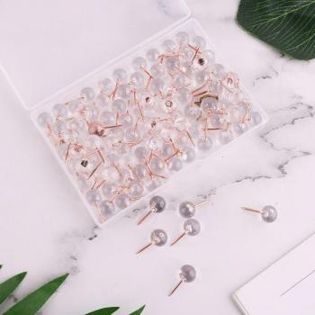 100pcs Rose Gold Drawing Pins