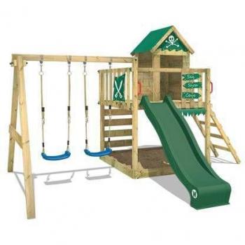 Parco giochi Smart Cave con altalena e scivolo per bambini