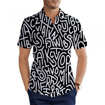 Camiseta Hawaiana 3D para Hombre con Estampado de Toro y Hojas Grises