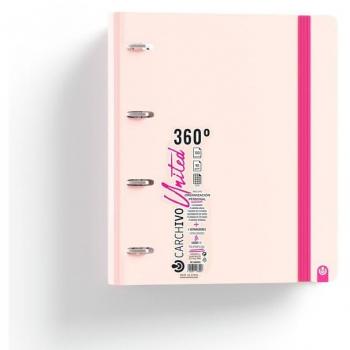 Carchivo Foam 360 A4+ 4 Anillas 35mm con Recambio Rosa