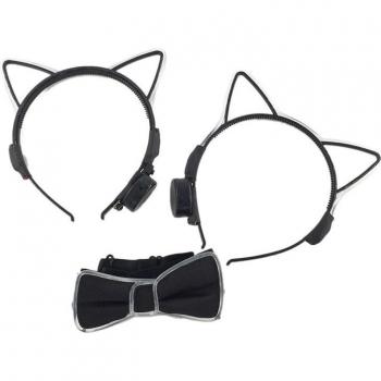Luminous Cat Ears Headband for Halloween