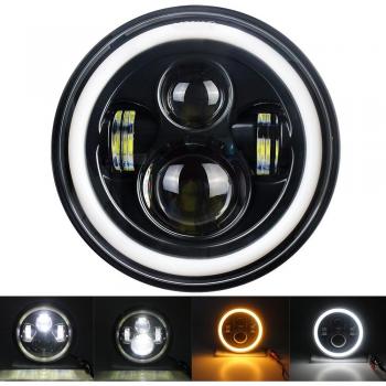 7 inch motorcycle LED projector headlight for Street Glide Fat Boy Heritage Softail