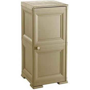 Armadio in Plastica Tontarelli 8085564 OMNIMODUS con Finestra e Ante Lisce in Stile Angora