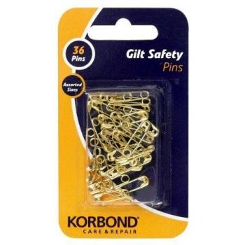 Gold Safety Pins 36-Pack