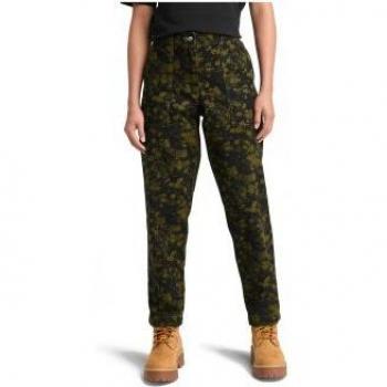 Pantaloni Timberland Print Fiori Ombra Verde 33