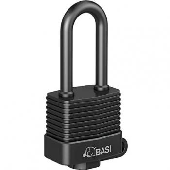 Basi 6151‑3000 Outdoor-Schloss, schwarz, 39 mm mit variabler Schlüsselstellung