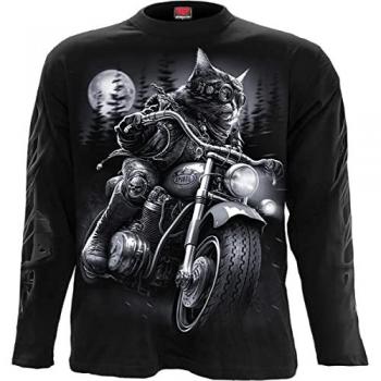 Maglia Maniche Lunghe Spiral Nine Lives Uomo Nero XXL