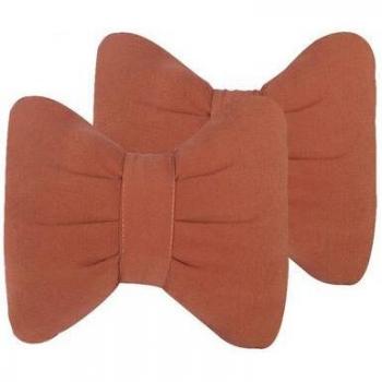 Enveloppe d'appui-tête de voiture en velours rose