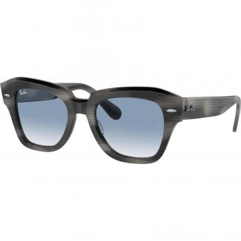 Ray-Ban RB2186 State Street 14043F Unisex Graue Sonnenbrille
