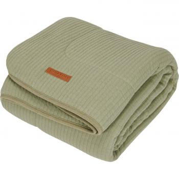 Manta de Cuna Olive 110x140 cm Little Dutch