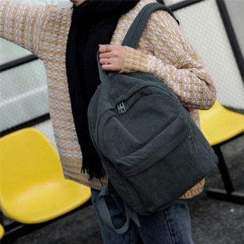 Morral de pana para niñas, diseño básico