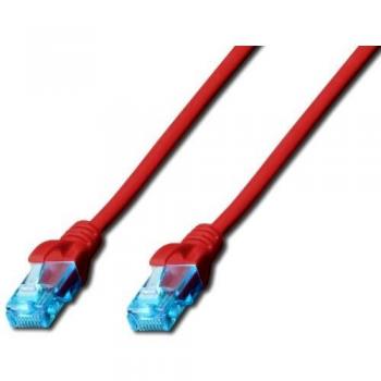 Cable de red CAT 5e U-UTP 3 m rojo
