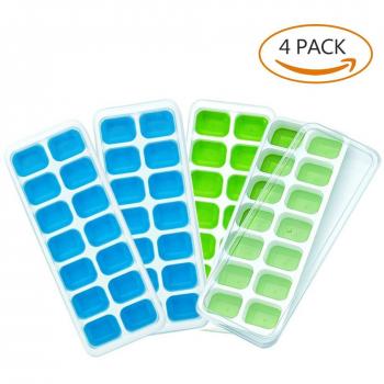 CoolCube Easy Release Ice Cube Moulds with Lid (4 pack)