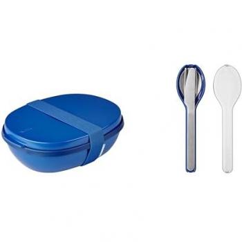 Mepal Lunchbox Duo Ellipse 22,5 x 17,5 cm mit Besteck